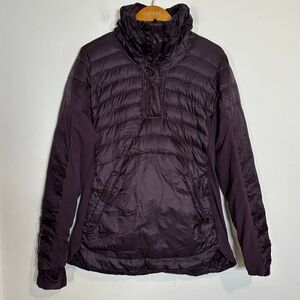 Lululemon Down‎ For A Run Pullover Half-Zip Puffer Jacket Athletic Purple Size 6